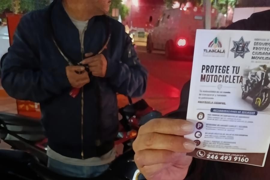 Fortalece Policía Municipal de Tlaxcala la proximidad social para garantizar la seguridad de motociclistas